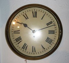 Wall  Clocks Circa 1840 Fusee Timepiece Dial Clock image #1