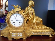 Mantel Clocks Circa 1820 Classical French Ormolu Strike image #1