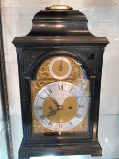 Bracket Clocks Superior Ebonised Verge Repeating Bracket Clock image #1