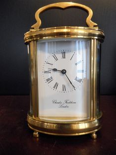 Carriage Clocks Early 20th Century Oval Carriage Timepiece image #1